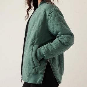 Athlete Retroplush Bomber Jacket - XS Deep Ocean